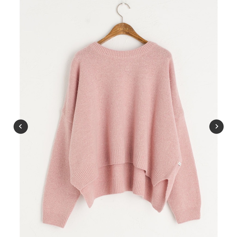 Olive Clothing - Pink wool oversized sweater